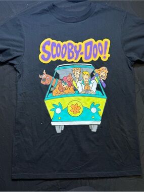 Scooby-Doo! Black Short Sleeve Graphic Tee (M)